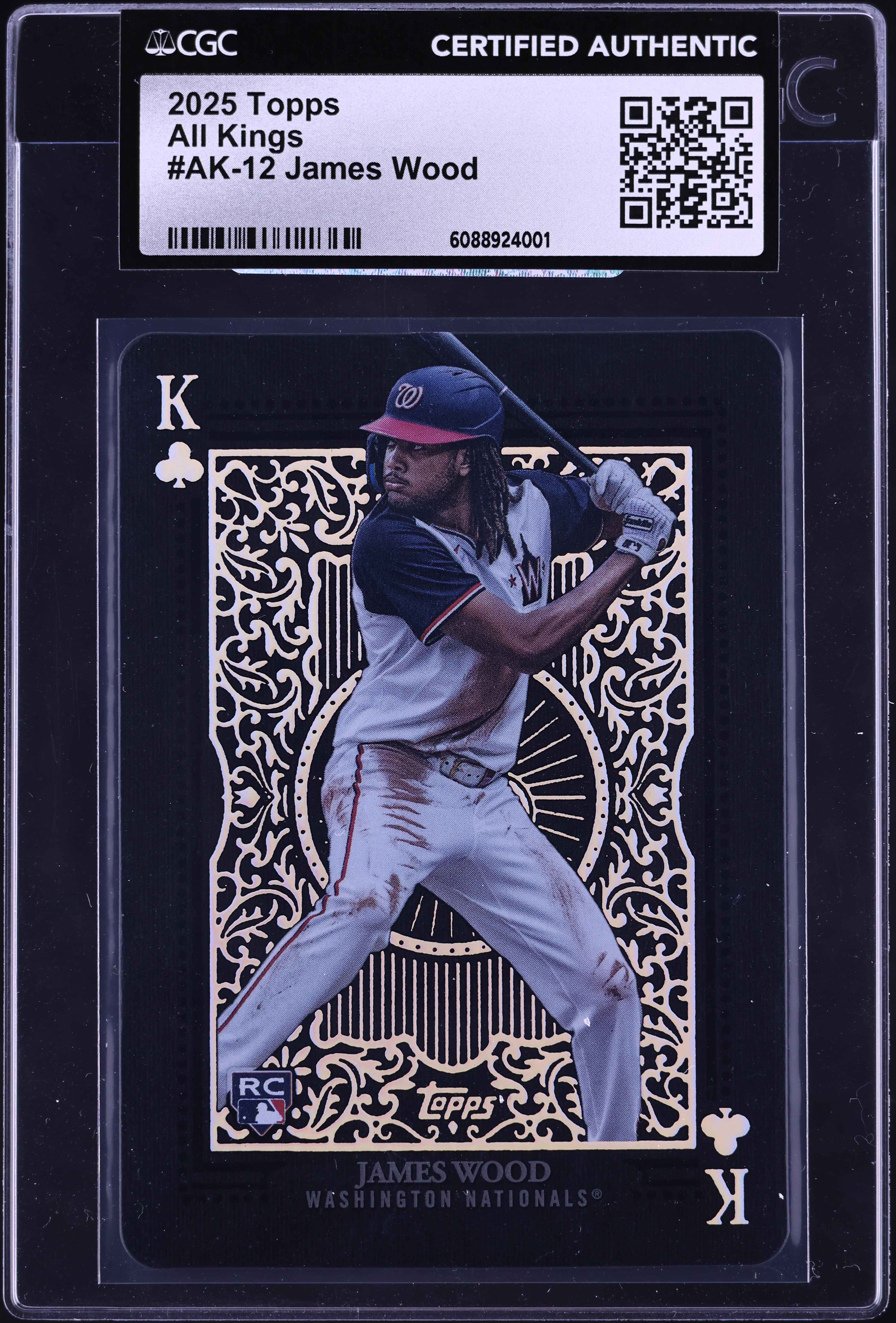 その他 James Wood 2025 Topps Autographs Gold James Wood 2025 Topps #181 Flagship Real One Autographs