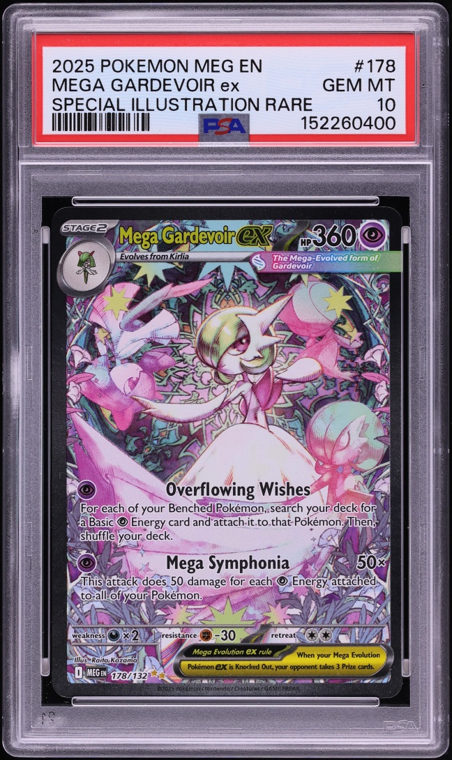 2025 Pokemon Mega Evolution SIR Mega Gardevoir ex #178 PSA 10 GEM MINT