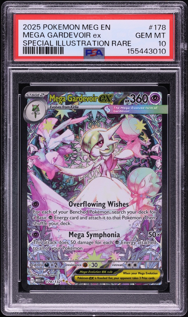 2025 Pokemon Mega Evolution SIR Mega Gardevoir ex #178 PSA 10 GEM MINT