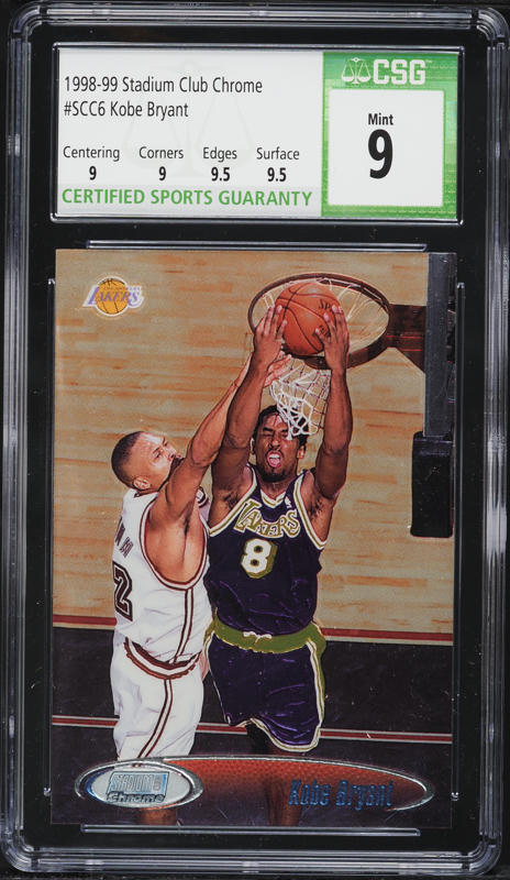 1999 Stadium Club Never Compromise Game View Kobe Bryant /100