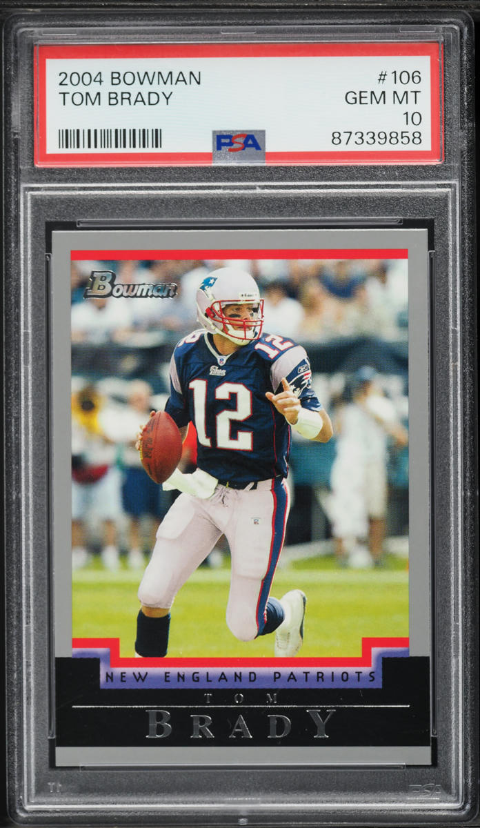 2004 Bowman Football Tom Brady #106 PSA 10 GEM MINT
