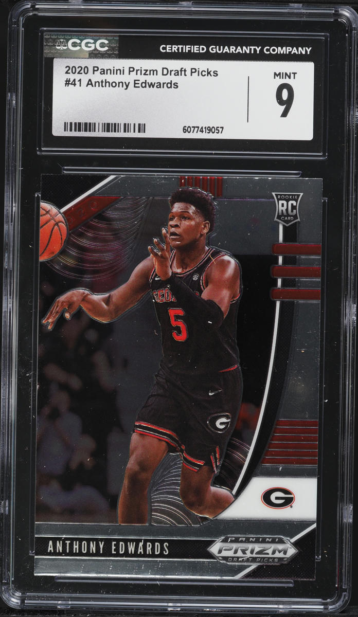 2020 Panini Prizm Draft Picks Anthony Edwards ROOKIE #41 CGC 9 MINT