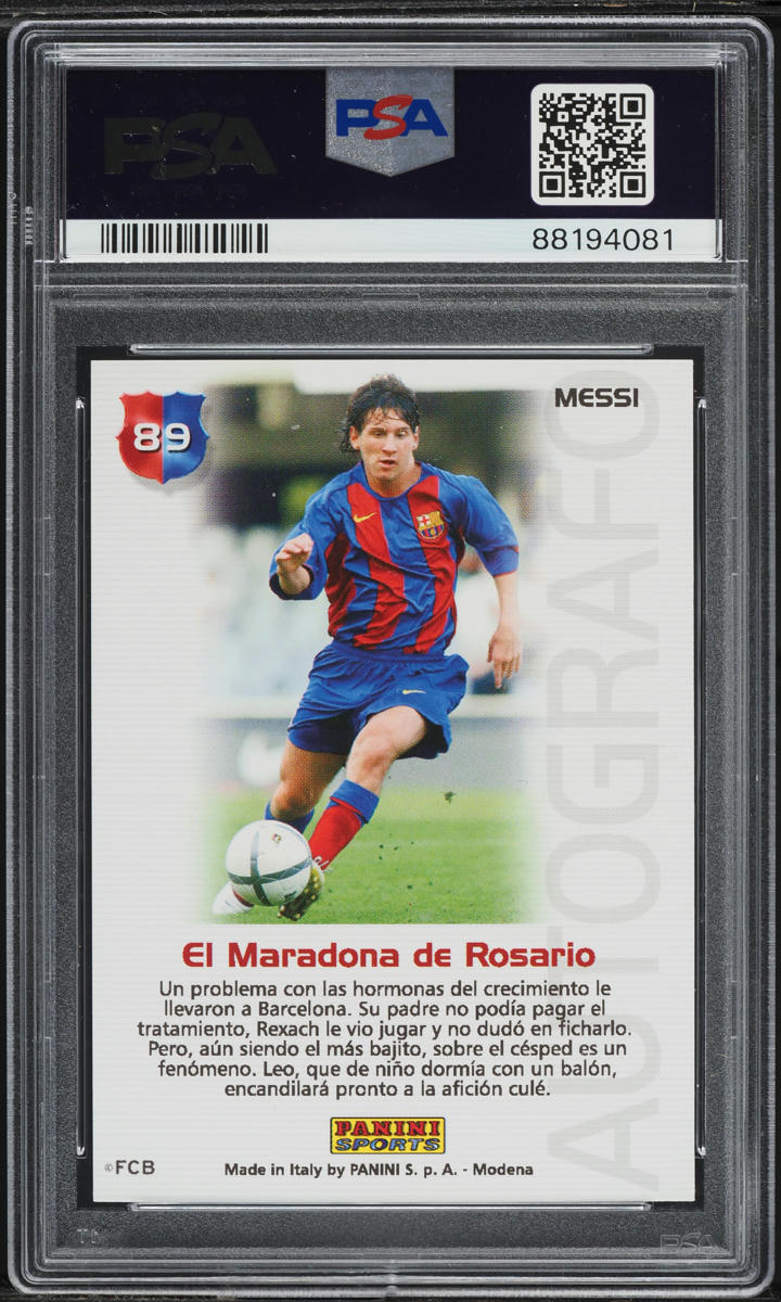 2004 Panini Sports Mega Cracks Barca Campeon Lionel Messi