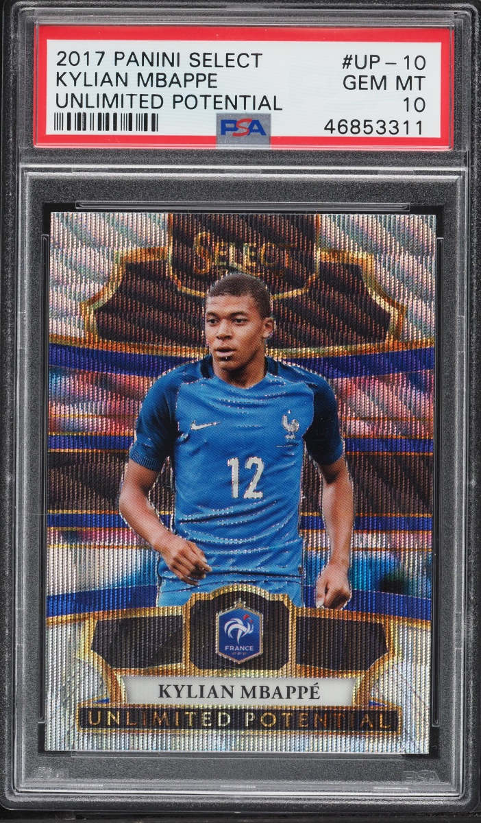 2017 Select Unlimited Potential Kylian Mbappe ROOKIE #UP-10 PSA 10 GEM MINT