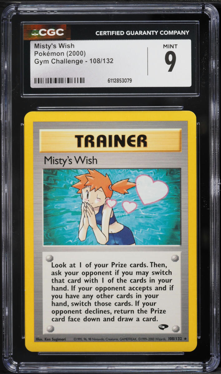 2000 Pokemon Gym Challenge Misty's Wish #108 CGC 9 MINT