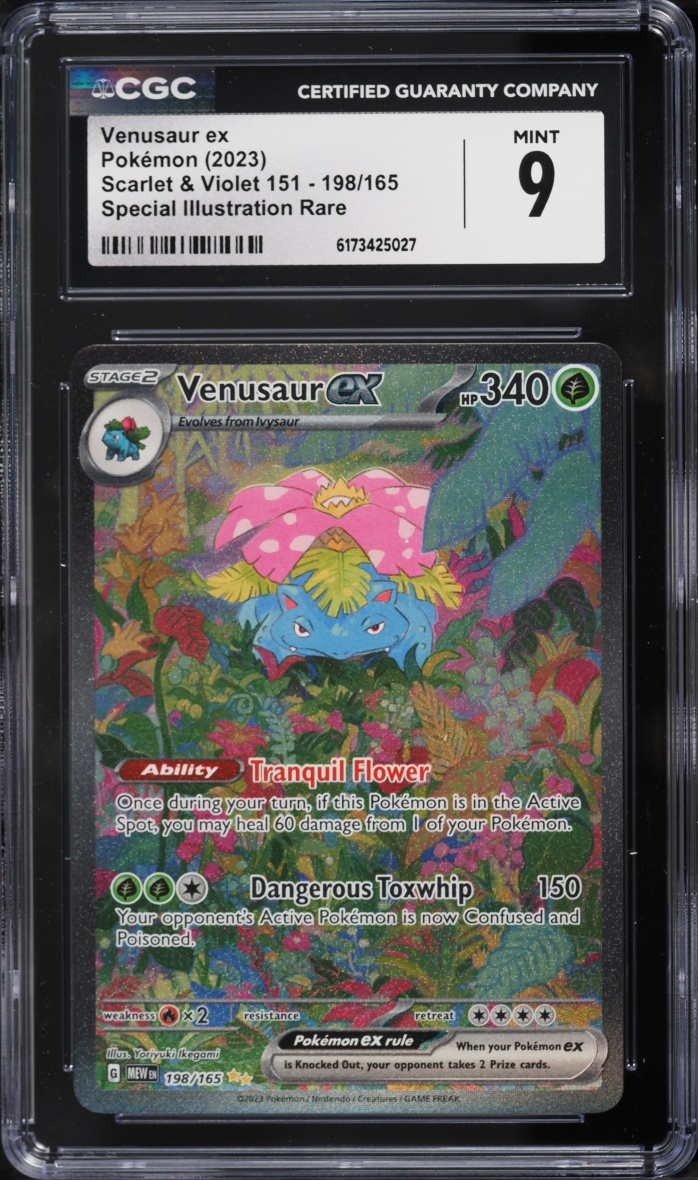 2025 Pokemon Scarlet & Violet 151 SIR Venusaur ex #198 CGC 9 MINT