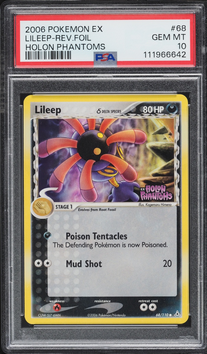 2006 Pokemon Ex Holon Phantoms Reverse Holo Lileep #68 PSA 10 GEM MINT