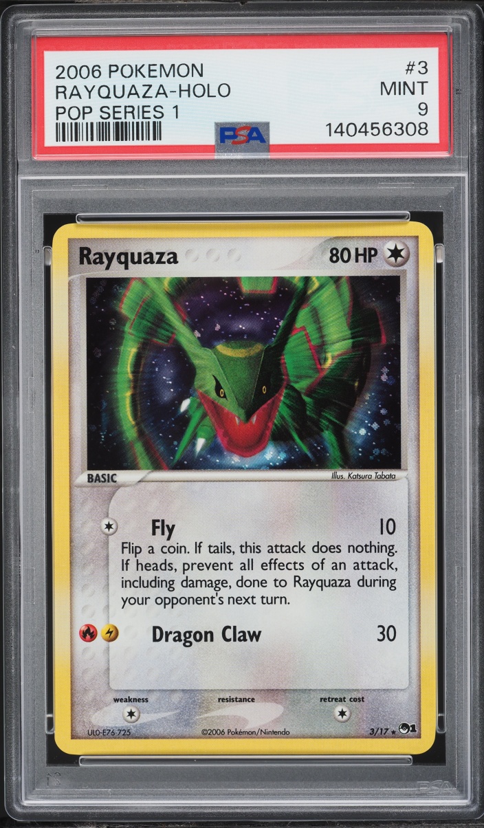 2006 Pokemon POP Series 1 Holo Rayquaza #3 PSA 9 MINT