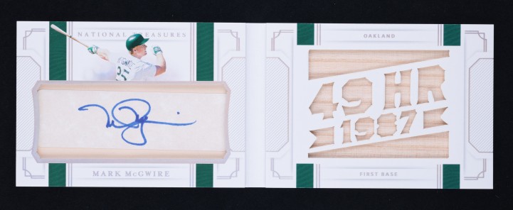 2019 National Treasures Statlines Mark McGwire RELIC AUTO /10 #CSM-MM MBA AUTH