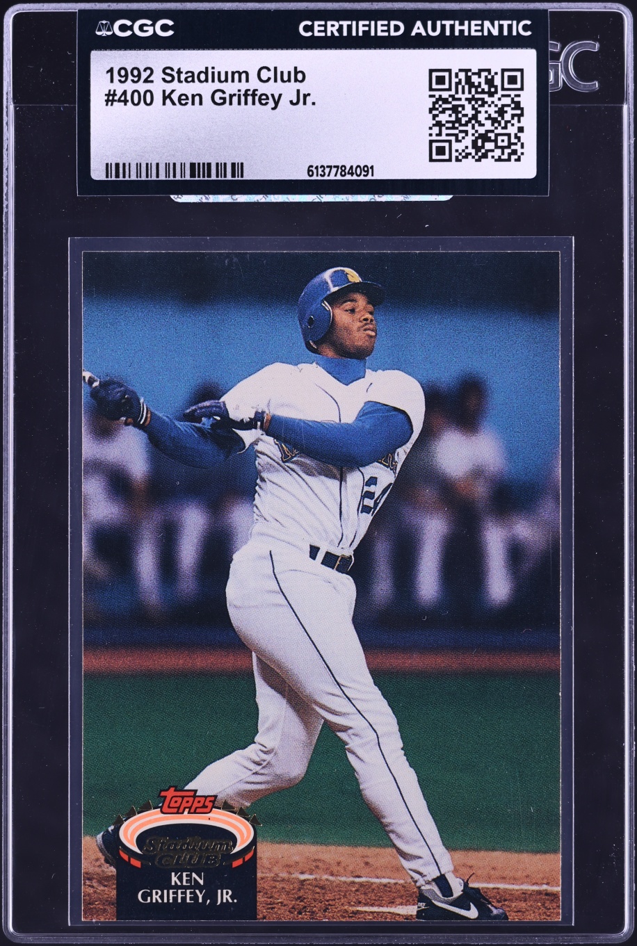 1992 Stadium Club Ken Griffey Jr. #400 CGC AUTH
