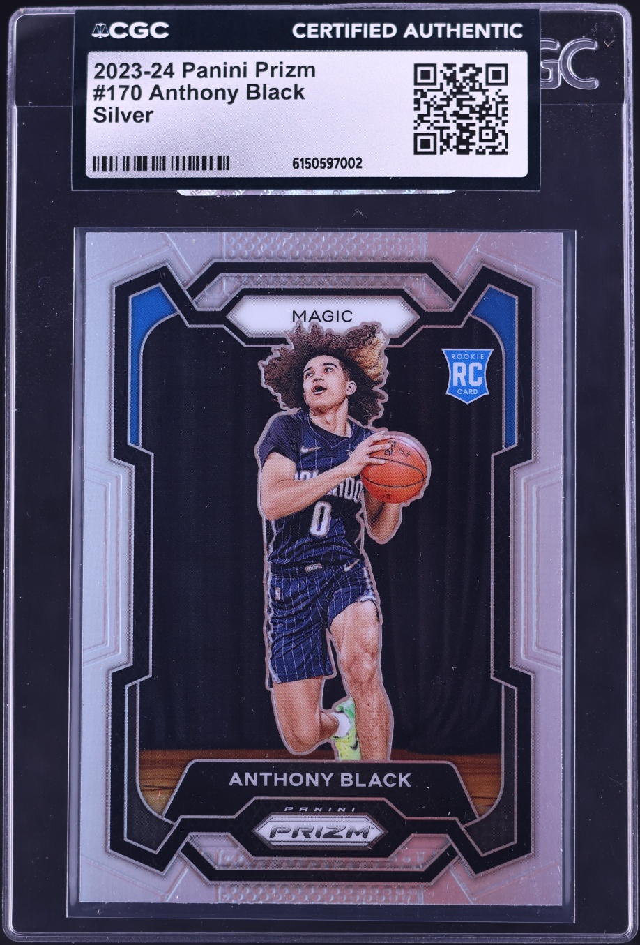 2023 Panini Prizm Silver Anthony Black ROOKIE #170 CGC AUTH