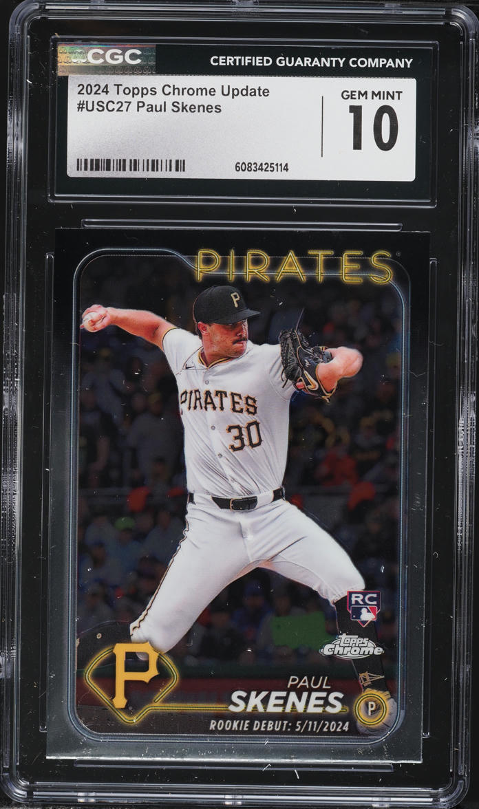 2024 Topps Chrome Update Paul Skenes ROOKIE #USC27 CGC 10 GEM MINT
