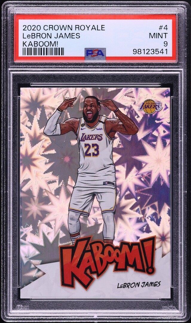 2020 Crown Royale Kaboom! LeBron James #4 PSA 9 MINT