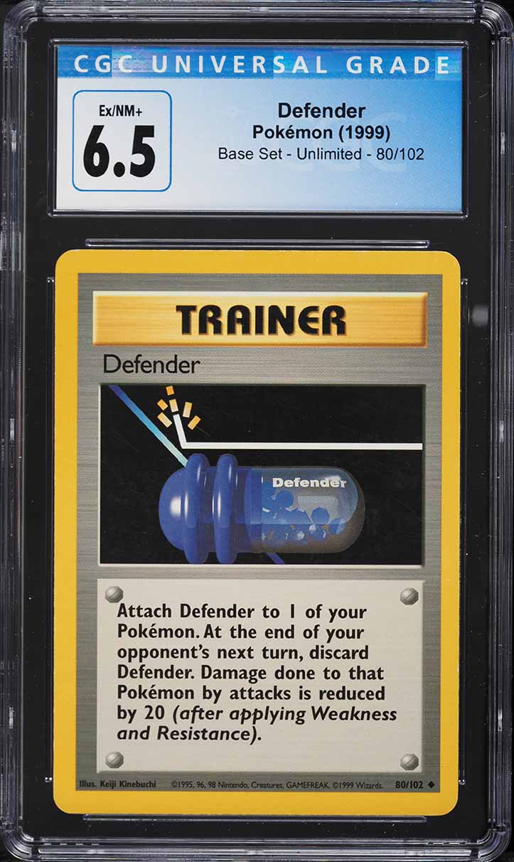 1999 Pokemon Base Set Defender #80 CGC 6.5 EXMT+