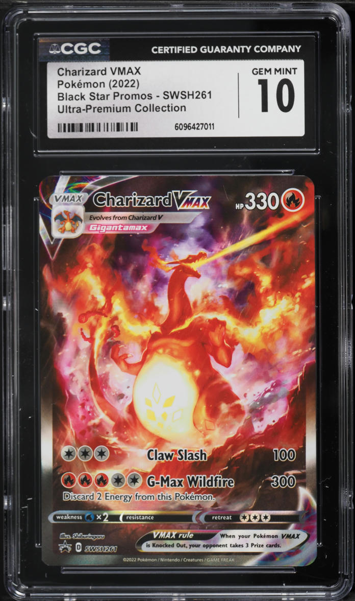 2022 Pokemon Sword & Shield Promo Ultra Premium Charizard VMAX #SWSH261 CGC 10 GEM MINT