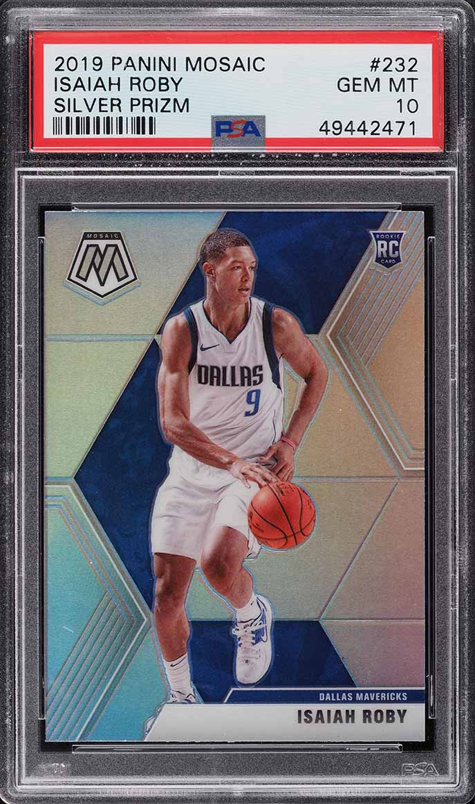 2019 Panini Mosaic Silver Prizm Isaiah Roby ROOKIE #232 PSA 10 GEM MINT - Main Image