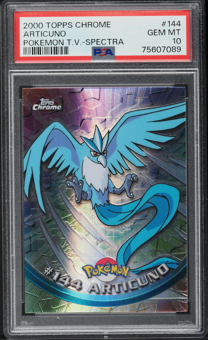2000 Topps Chrome Pokemon Series 3 Spectra Articuno #144 PSA 10 GEM MINT