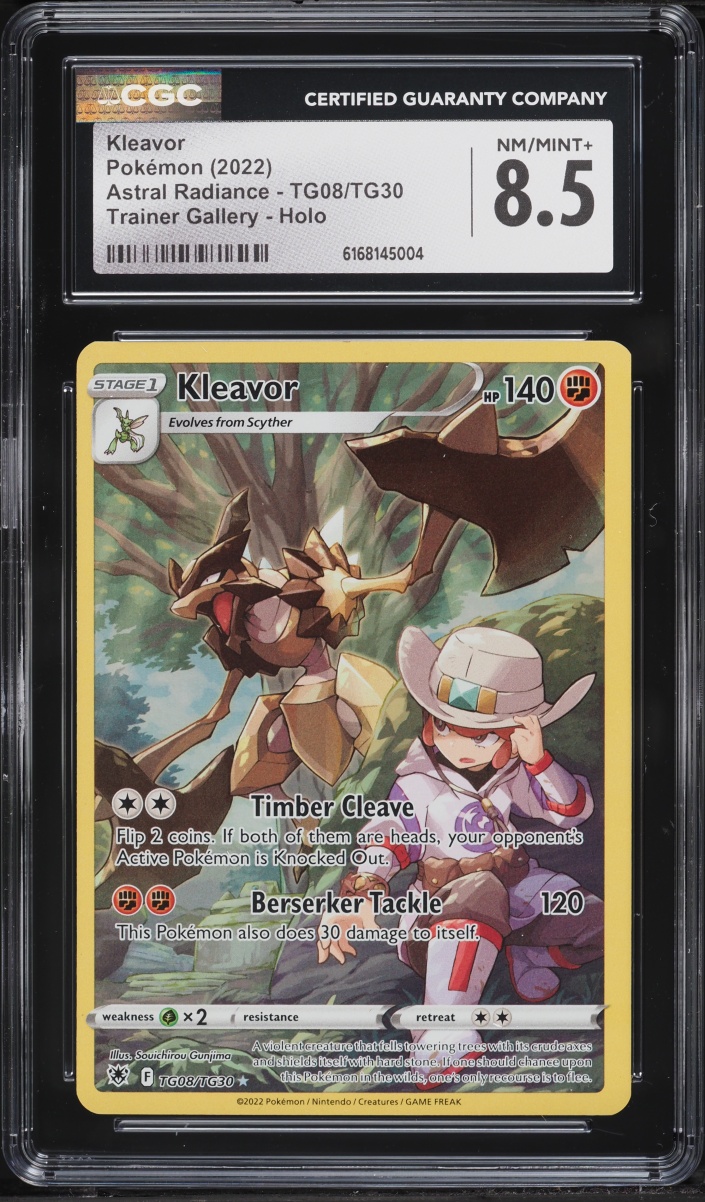 2022 Pokemon Sword & Shield Astral Radiance CHR Kleavor #TG08 CGC 8.5 NM-MT+