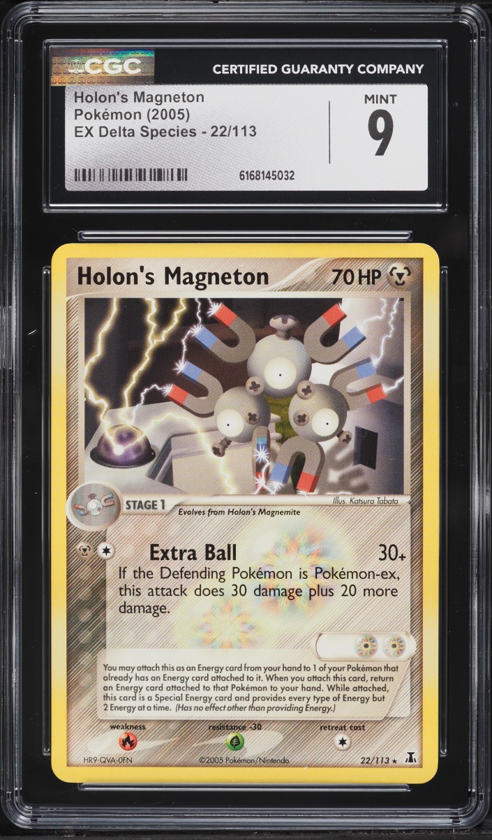 2005 Pokemon Ex Delta Species Holon's Magneton #22 CGC 9 MINT
