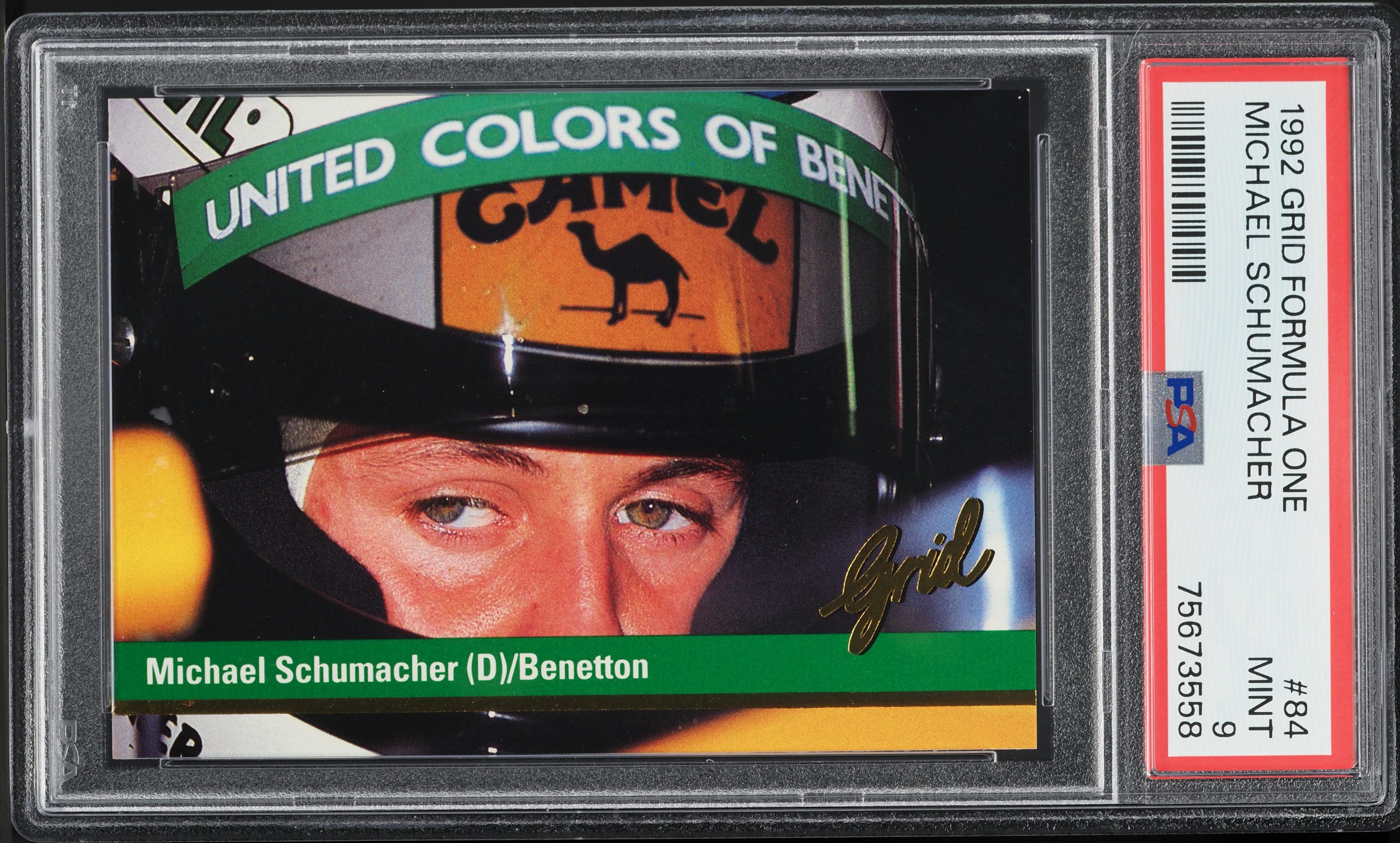 1992 Grid Formula 1 F1 Michael Schumacher ROOKIE #84 PSA 9 MINT