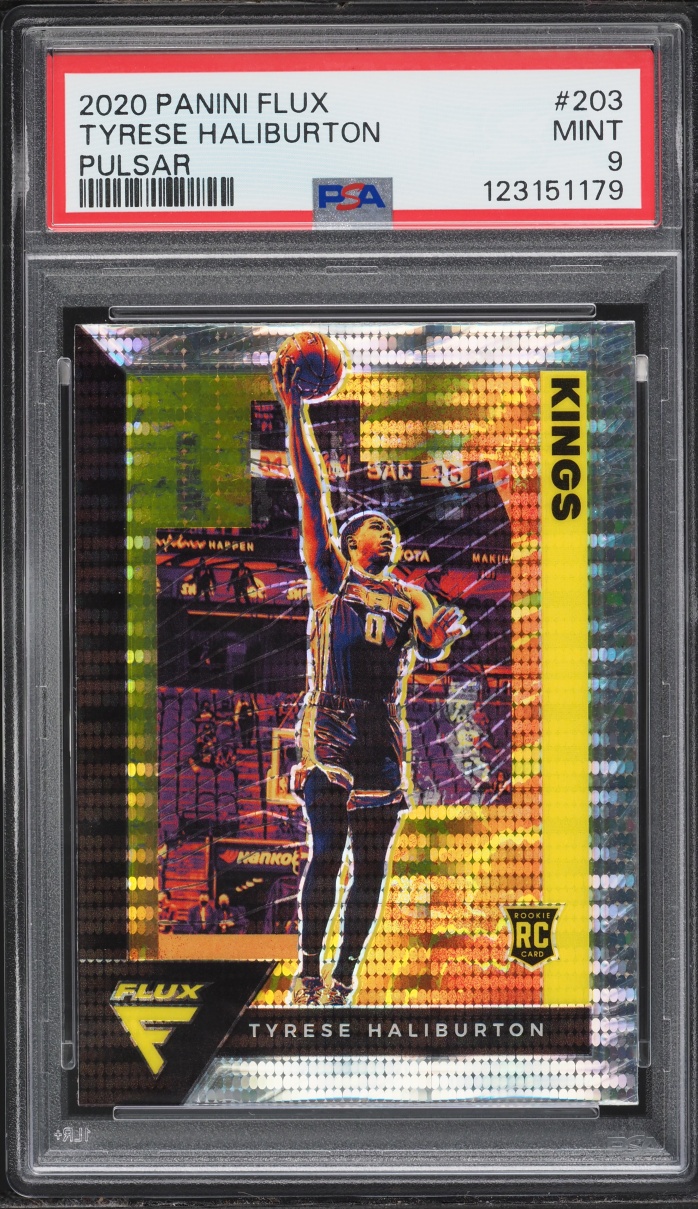 2020 Panini Flux Pulsar Tyrese Haliburton ROOKIE #203 PSA 9 MINT