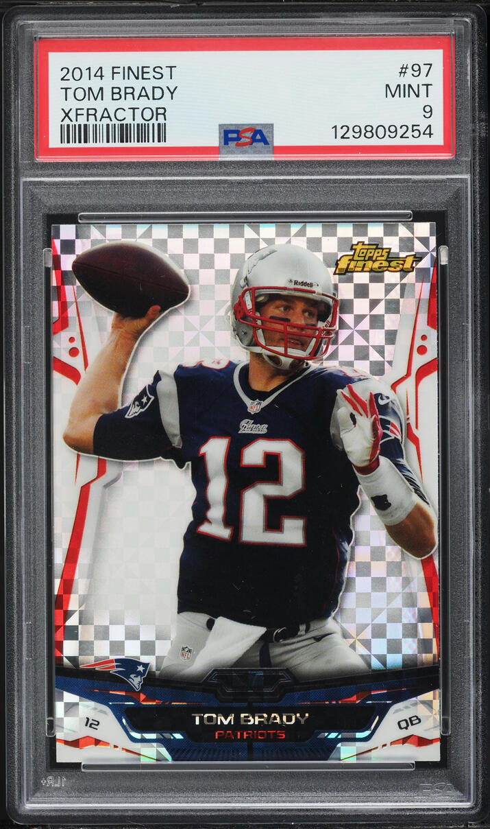 2014 Finest Xfractor Tom Brady #97 PSA 9 MINT