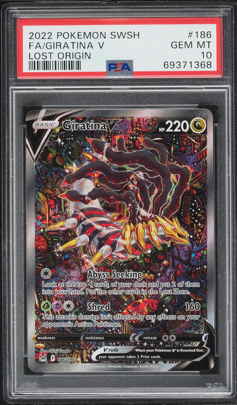 2022 Pokemon Japanese SWSH Lost Abyss Alt Art Giratina V #111 PSA