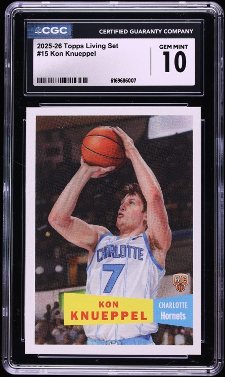 2025 Topps Living Set Kon Knueppel ROOKIE #15 CGC 10 GEM MINT