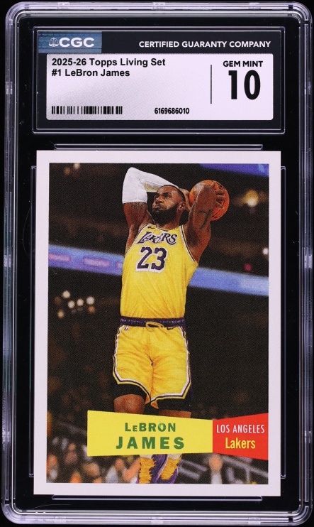 2025 Topps Living Set LeBron James #1 CGC 10 GEM MINT