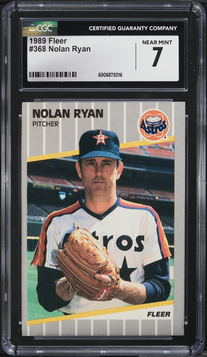 1989 Fleer Nolan Ryan #368 CGC 7 NRMT