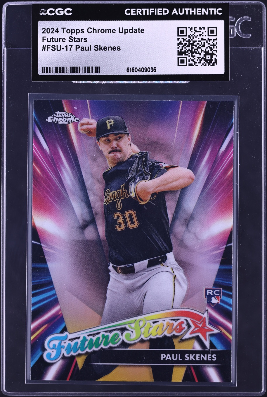 2024 Topps Chrome Update Future Stars Paul Skenes ROOKIE #FSU-17 CGC AUTH