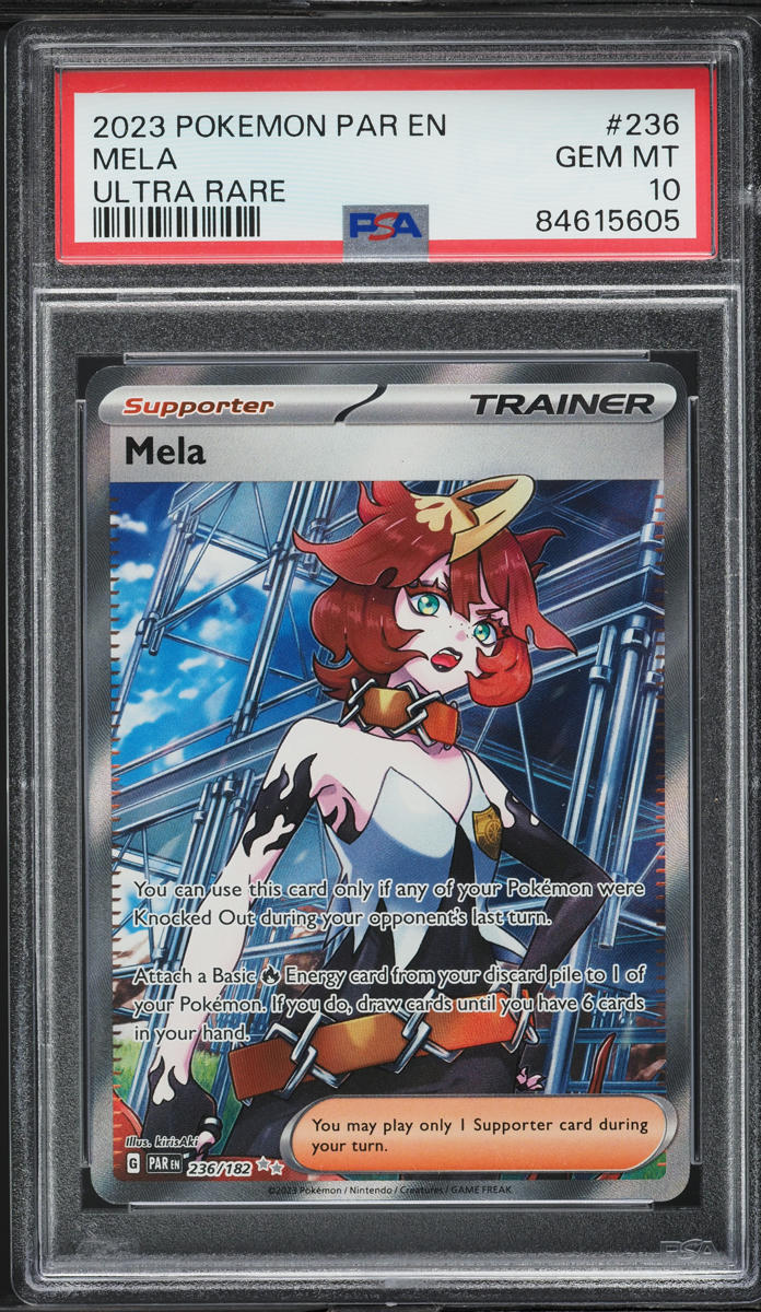 2023 Pokemon Scarlet & Violet Paradox Rift Full Art Mela #236 PSA 10 GEM MINT