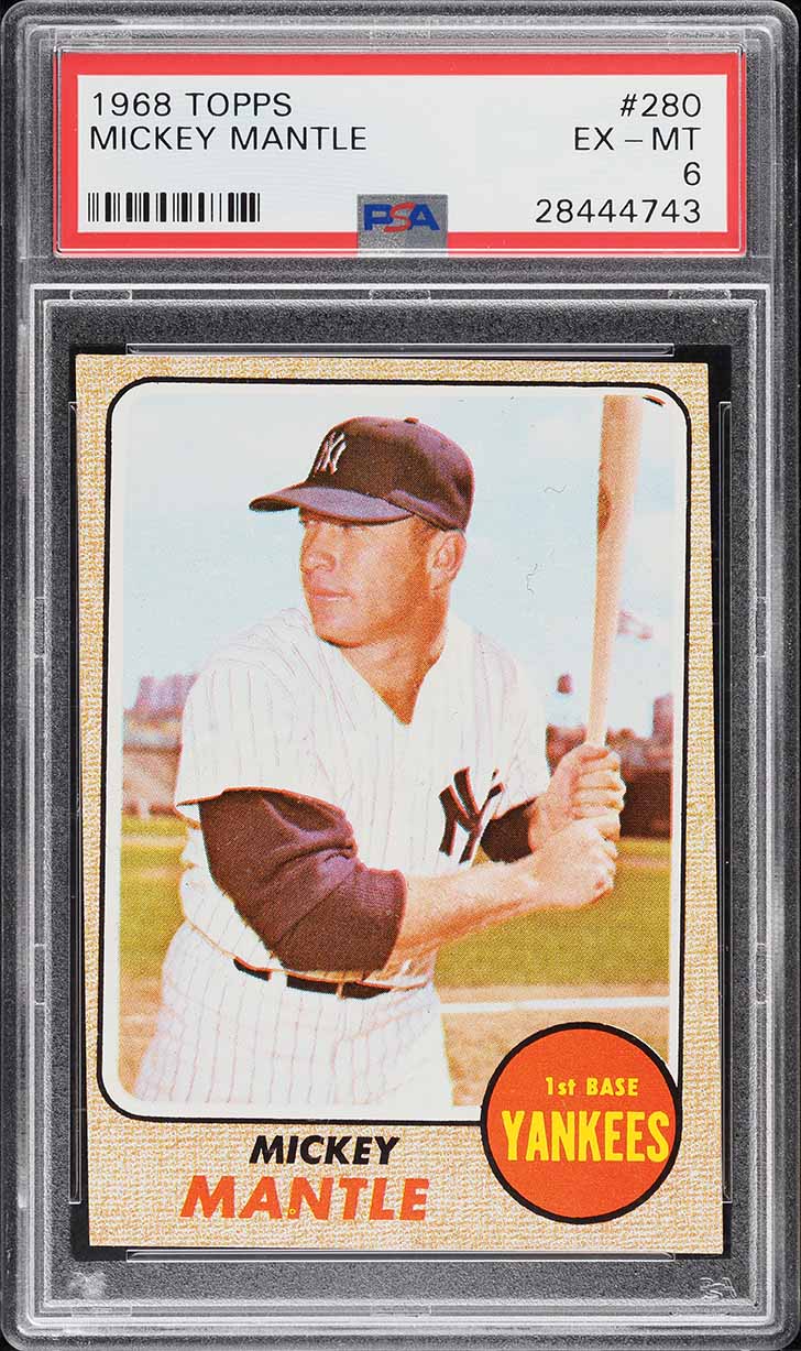 1968 Topps Mickey Mantle #280 PSA 7 NRMT on Fanatics Collect