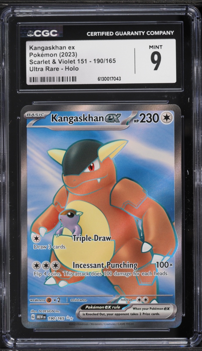 2023 Pokemon Scarlet & Violet 151 Full Art Kangaskhan ex #190 CGC 9 MINT