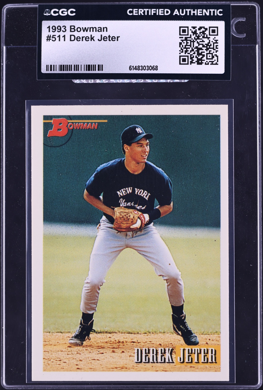 1993 Bowman Derek Jeter ROOKIE #511 CGC AUTH