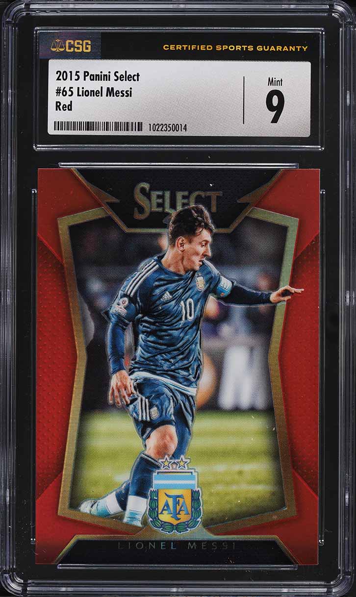 2015 Select Stars Memorabilia Gold Lionel Messi PATCH /10 #ST-LM