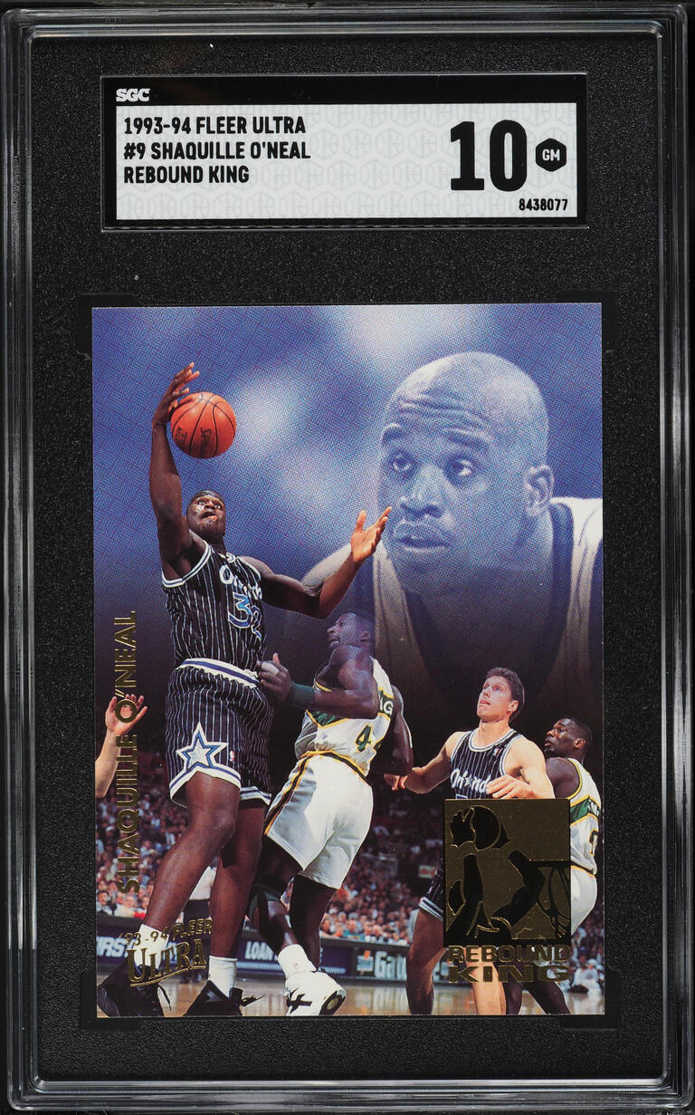 1993 Ultra Rebound King Shaquille O'Neal #9 SGC 10 GEM MINT