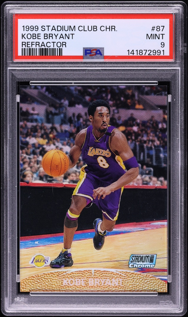 1999 Stadium Club Chrome Refractor Kobe Bryant #87 PSA 9 MINT