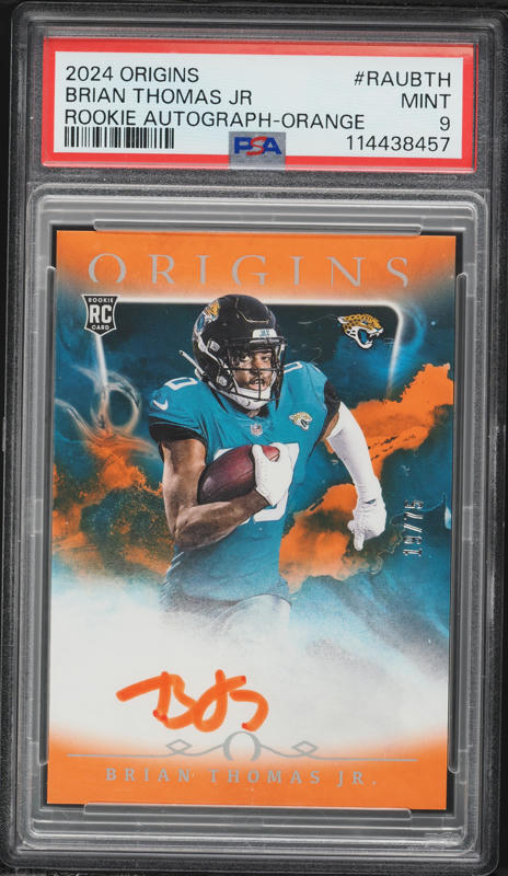 2024 Panini Mosaic Green Brian Thomas Jr. ROOKIE #323 PSA 9 MINT