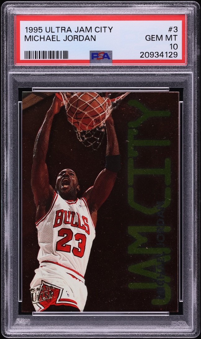 1995 Ultra Jam City Michael Jordan #3 PSA 10 GEM MINT