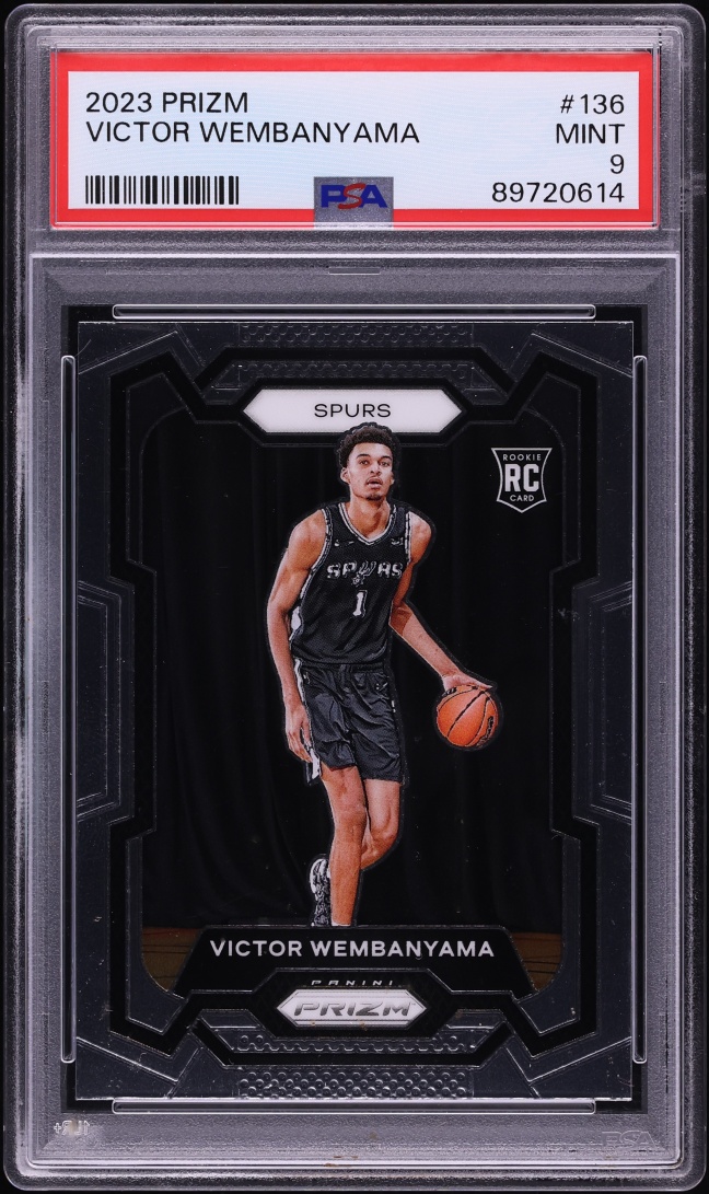2023 Panini Prizm Victor Wembanyama ROOKIE #136 PSA 9 MINT