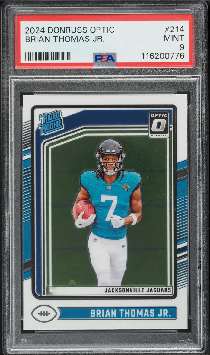 2024 Donruss Optic Brian Thomas Jr. ROOKIE #214 PSA 9 MINT