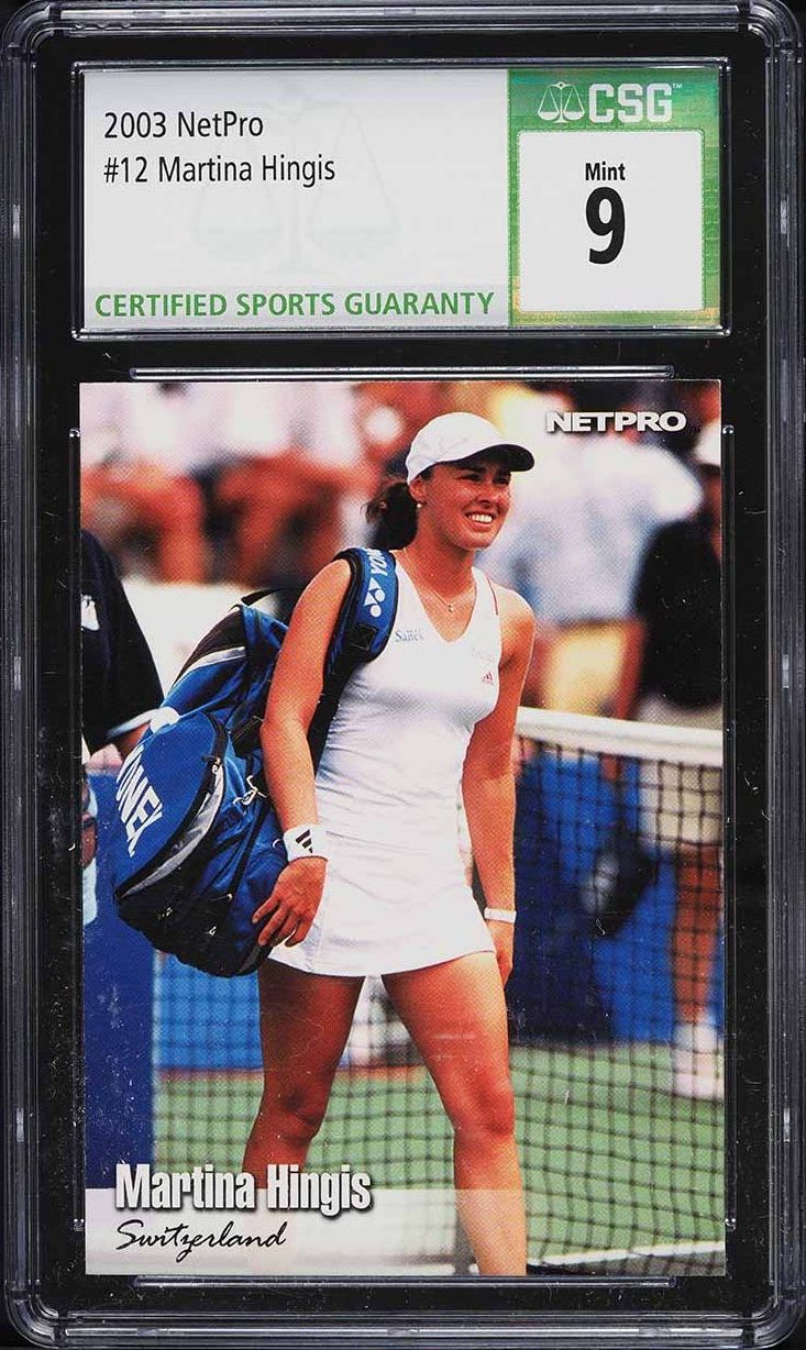 2003 Netpro Tennis Martina Hingis #12 CSG 9 MINT