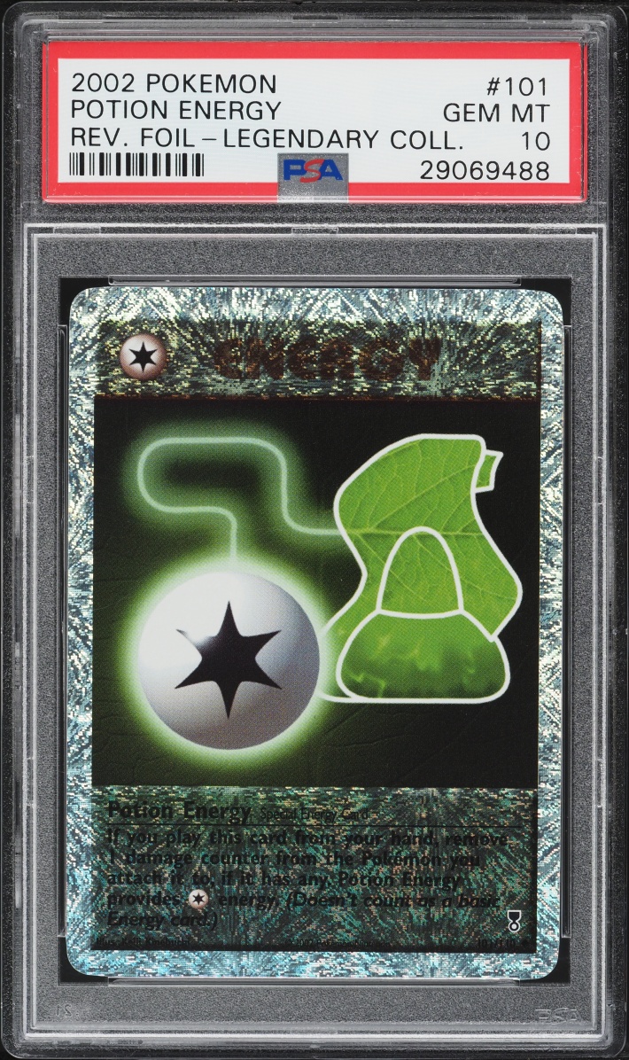 2002 Pokemon Legendary Collection Reverse Holo Potion Energy #101 PSA 10 GEM MINT