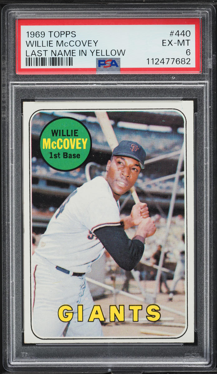 1969 Topps Willie McCovey #440 PSA 6 EXMT