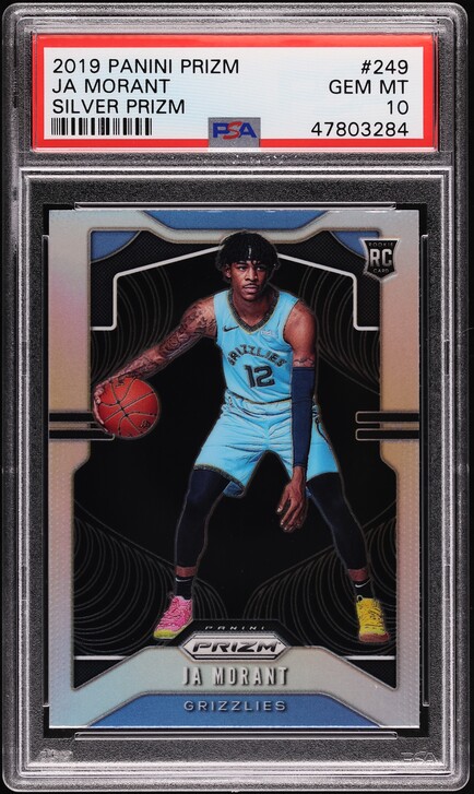 2019 Panini Mosaic Prizms Ja Morant ROOKIE RC #219 PSA 10 GEM MINT