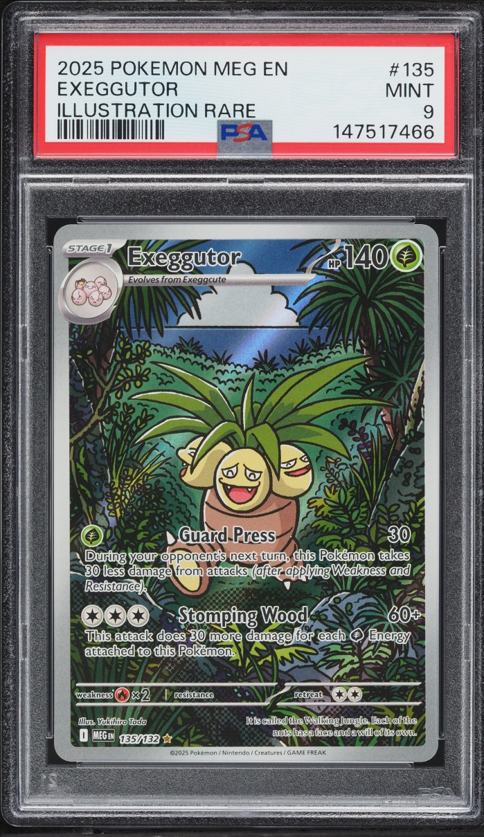 2025 Pokemon Mega Evolution IR Exeggutor #135 PSA 9 MINT