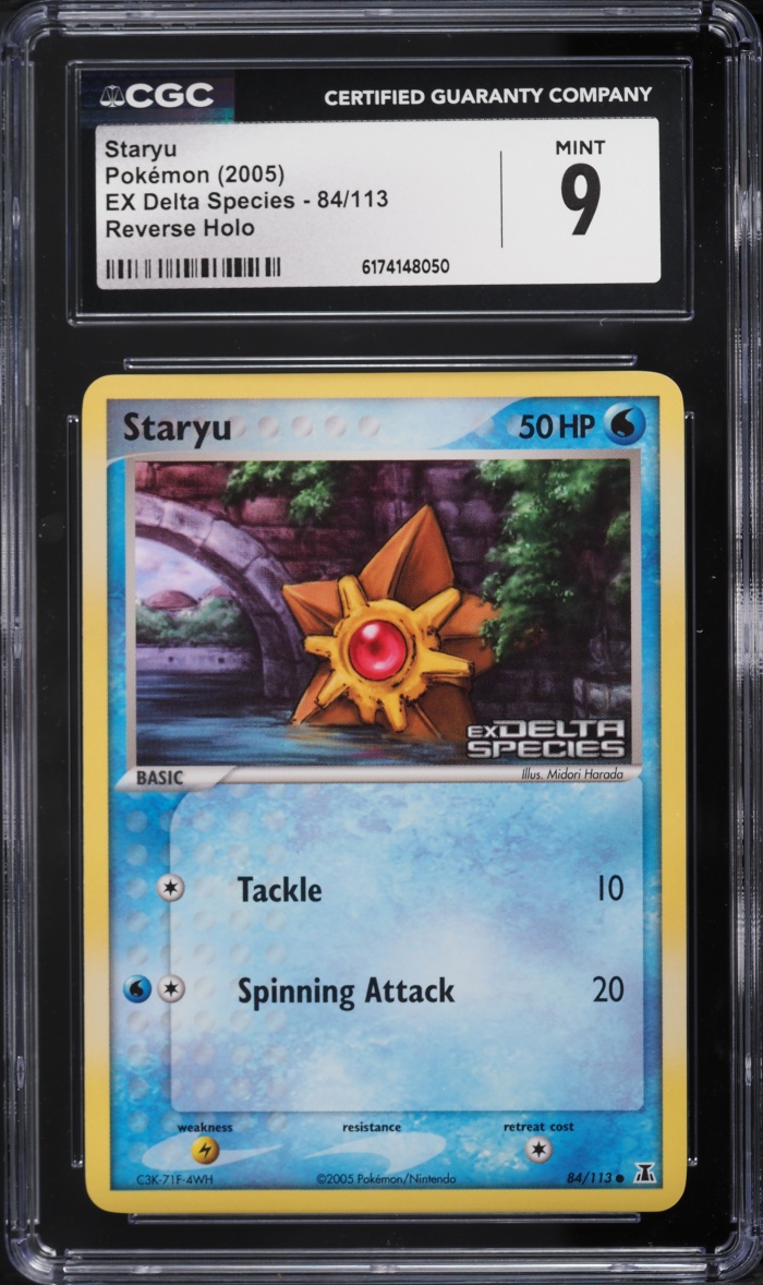 2005 Pokemon EX Delta Species Reverse Holo Staryu #84 CGC 9 MINT