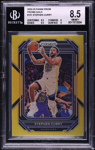 2022 Panini Prizm Gold Stephen Curry AUTO /10 #SIG-SCU PSA 10 GEM