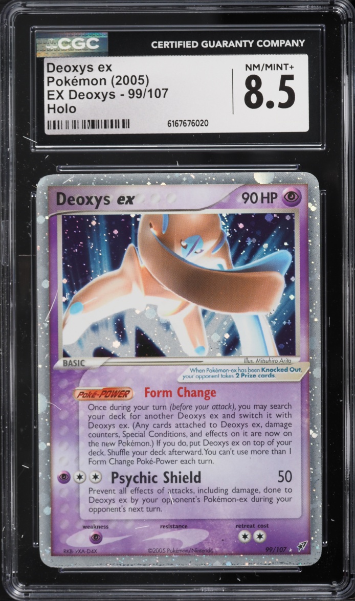 2005 Pokemon EX Holo Deoxys ex #99 CGC 8.5 NM-MT+